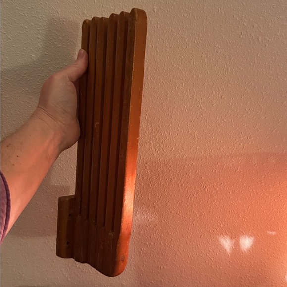 Vintage Handi Valet wood hanger for clothing, dried flowers, jewelry & more MCM - Picture 7 of 7